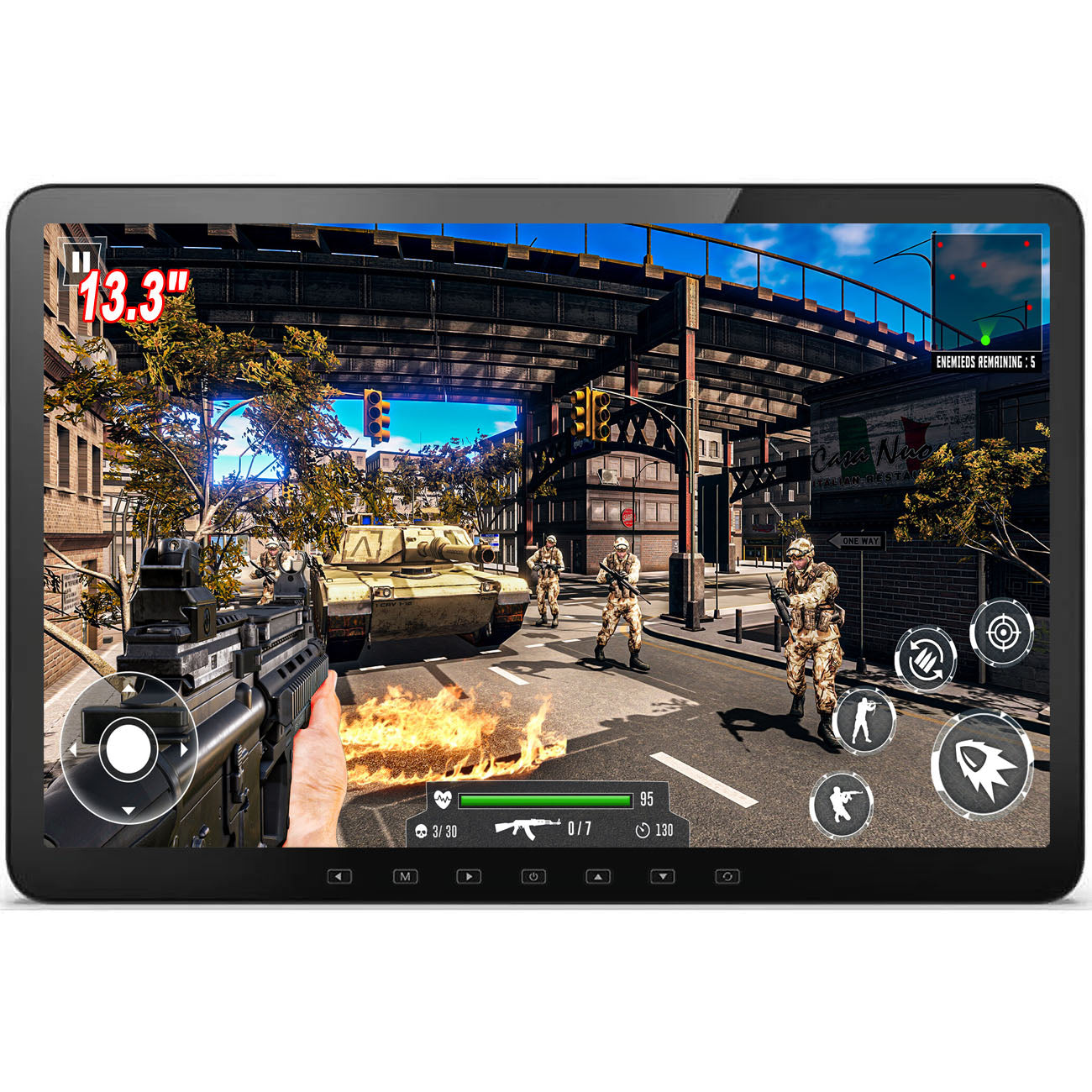 13.3インチ 1080P リアモニター 車載モニター 軽量 HDMI 薄型 13.3インチ 1080P リアモニター 車載モニター 後部座席 軽量